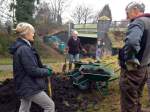 Volunteers and compost