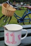 Mug and bicycle